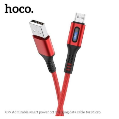 Dây Cáp Sạc Tự Ngắt Thông Minh Hoco U79 Micro usb Chiều Dài 1.2M Hàng Chính Hãng 