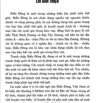 Tranh Chấp Biển Đông - Pháp Lý Và Thực Tiễn