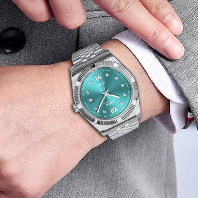 Đồng hồ nam chính hãng Lobinni L19019-1,Kính sapphire chống xước,chống nước 50M,bảo hành 24 tháng,máy cơ(Automatic) Nhật bản,dây kim loại thép không gỉ 316L,hàng mới full box hãng đầy đủ