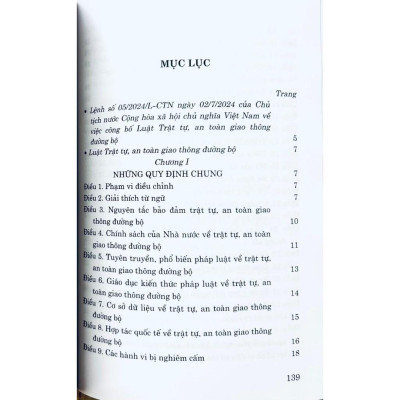 Sách - Luật Trật Tự, An Toàn Giao Thông Đường Bộ Năm 2024 - NXB Chính Trị Quốc Gia