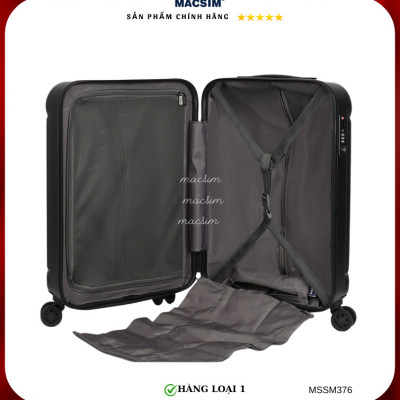 Vali cao cấp Macsim Smooire MSSM376 cỡ 24 inch màu đen - Hàng loại 1