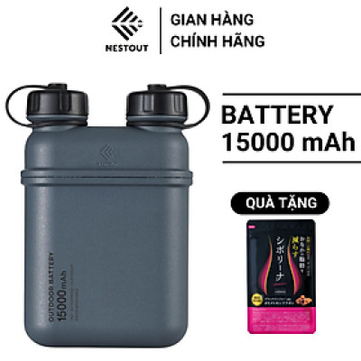 Pin Sạc Dự Phòng Di Động Chuyên Dụng Ngoài Trời ELECOM NESTOUT Outdoor Battery (15000mAh) - Hàng Chính Hãng - ELECOM OFFICIAL SHOP