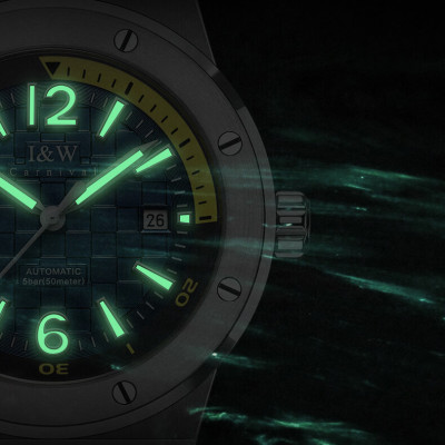 Đồng hồ nam chính hãng IW CARNIVAL IW618G-1 Kính sapphire ,chống xước ,Chống nước 50m ,Bảo hành 24 tháng,Máy cơ (Automatic),dây cao su cao cấp, thiết kế đơn giản dễ đeo