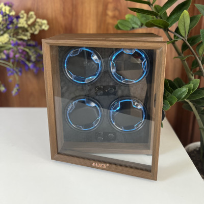 [BH 2 Năm Động Cơ] HỘP XOAY 4 ĐỒNG HỒ CƠ DÁNG ĐỨNG