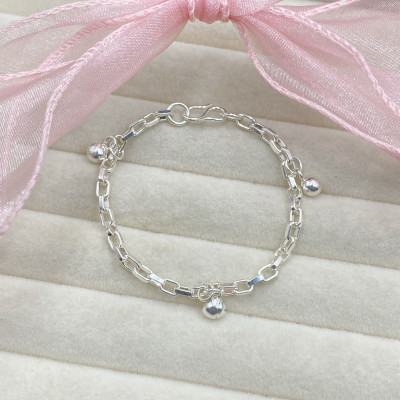 Lắc Tay Lắc Chân Cho Bé Mix Charm Bạc Ta Bạc Hiểu Minh LTE578