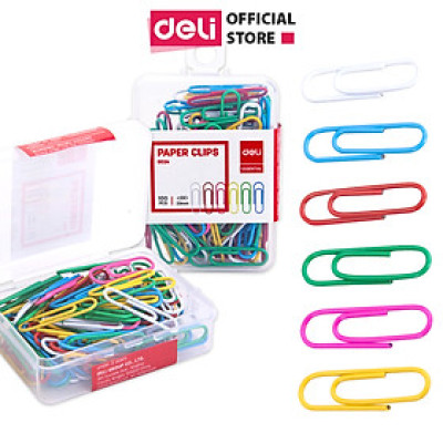 Ghim Vòng Màu #3 Deli, 29Mm - 100 Cái/Hộp, 2 Hộp E0024