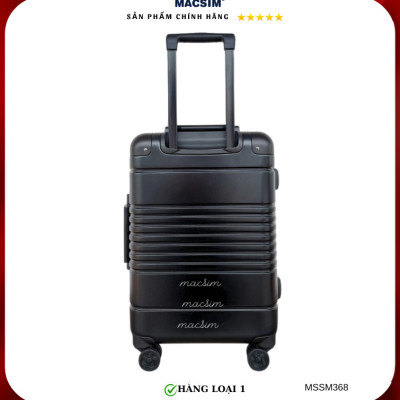 Vali cao cấp Macsim Smooire MSSM368cỡ 20 inch màu đen - Hàng loại 1