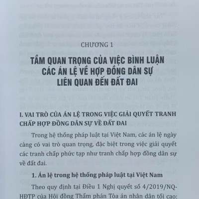 Bình luận các án lệ tranh chấp về đất đai – Góc nhìn từ thực tiễn xét xử của Thẩm phán (tập 1 và 2)