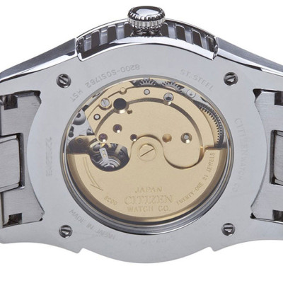 Đồng Hồ Nam Citizen Dây Thép Không Gỉ NH8310-53E - Mặt Đen (Sapphire)