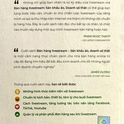 Bán Hàng Livestream - Sân Khấu Ảo, Doanh Số Thật