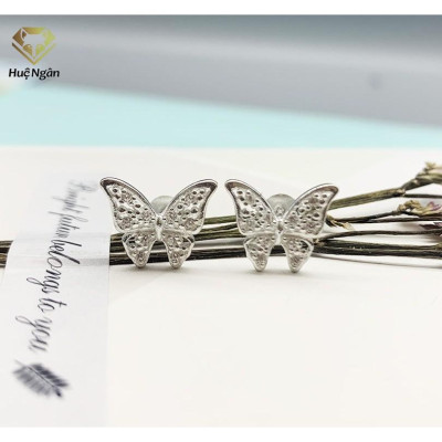 Bông tai bạc Ý 925 Huệ Ngân - Bướm xinh RYE140897