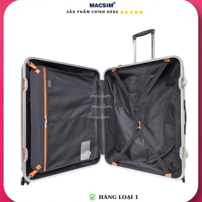 Vali cao cấp Macsim Aksen hàng loại 1 MSAK8236 cỡ 28 inch màu bạc