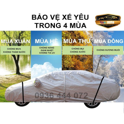 Bạt trùm xe ô tô TOYOTA VELOZ CROSS vải dù oxford cao cấp , áo bạt phủ trùm
