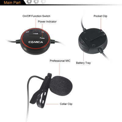 Micro gài áo Comica CVM SIG.LAV V03 - Hàng Chính Hãng