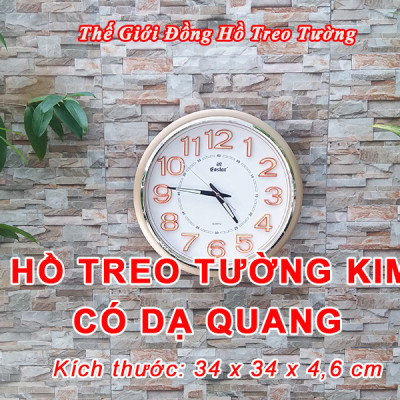 Đồng Hồ Cao Cấp KIM TRÔI EASTAR DẠ QUANG Tròn Cổ Điển - Máy Nhật Kim Trôi Êm ái, Không Gây Tiếng Động - Tặng Pin Maxell - BH 1 Năm