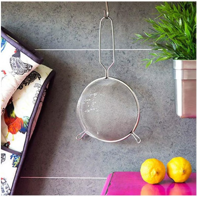 Combo muôi vớt/nhúng Echo Metal φ11,5cm + vợt lọc thực phẩm φ15cm làm từ inox cao cấp - nội địa Nhật Bản