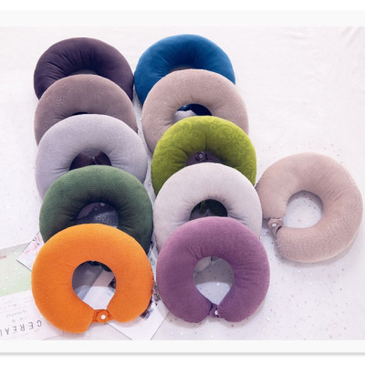 Gối Kê Cổ Đi Máy Bay, Gối Kê Cổ Du Lịch, Gối Chữ U Văn Phòng, Gối Tựa Đầu Ô Tô Cao Cấp Mềm Mịn Giao Màu Ngẫu Nhiên