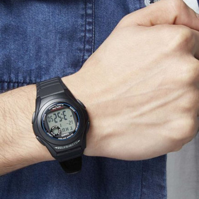 Đồng hồ unisex dây nhựa Casio F-200W-1ADF