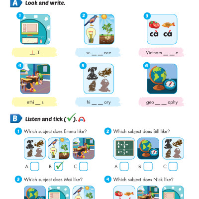 Bài tập Bổ trợ Tiếng Anh 5 i-Learn Smart Start