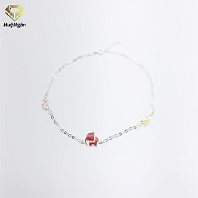 Lắc chân bạc Ý 925 Huệ Ngân-ELEPHANT and FISH RYBJ50030