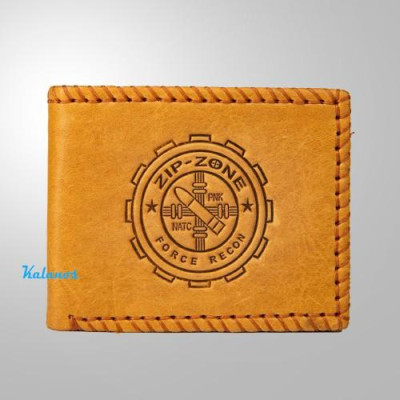 Ví nam/ Bóp ví nam da bò cao cấp Kalanos KBN270-Bo, Ví da nam dáng ngang màu vàng bò