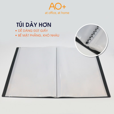 Bìa Lá A4 Switch OFF AO+, Túi Dày 0.06 mm (20 Lá/ 40 Lá)