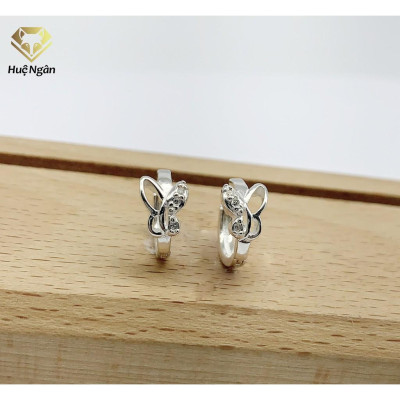 Bông tai bạc Ý 925 Huệ Ngân - Uyên Ương Hồ Điệp RYE140376