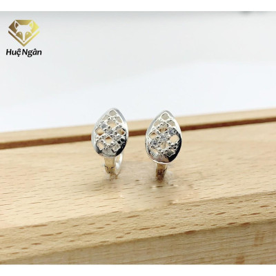 Bông tai bạc Ý 925 Huệ Ngân - Lá Xinh RYE140362