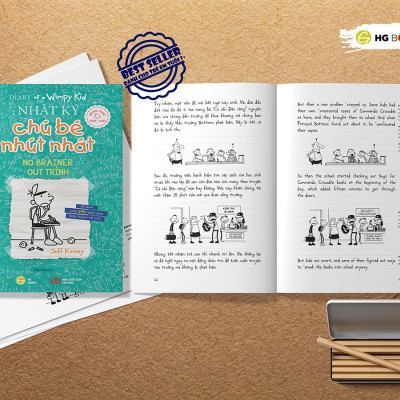 Nhật Ký Chú Bé Nhút Nhát - Tập 18: Out Trình (Song ngữ Việt-Anh)