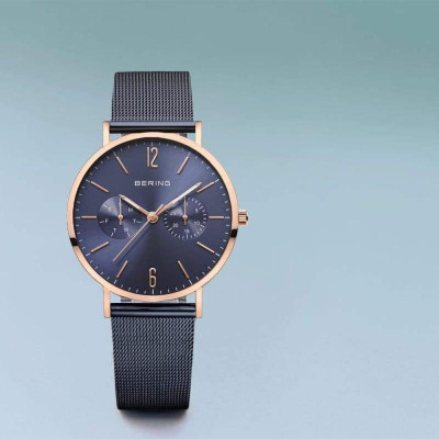 Đồng Hồ Nữ Bering Classic Màu Xanh Dương 14236-367
