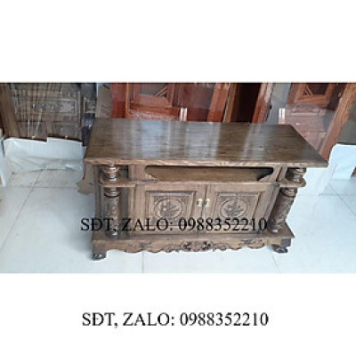 Kệ tivi cột nho Gỗ Sồi Nga cỡ nhỏ từ 1m2 đến 1m6