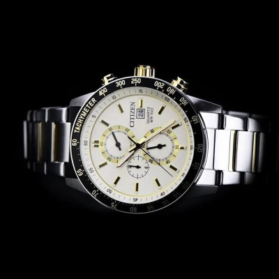 Đồng Hồ Nam Citizen Dây Thép Không Gỉ AN3604-58A - Mặt Vàng