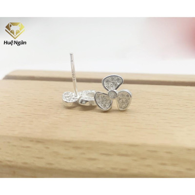 Bông tai bạc Ý 925 Huệ Ngân - Chong chóng đẹp RYE140248