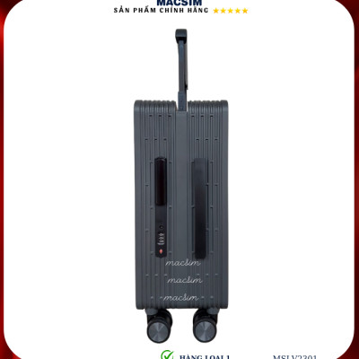 Vali cao cấp Macsim SMLV2301 cỡ 20 inch màu xám- Hàng loại 1