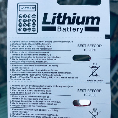 Pin CR2025 Maxell Lithium 3V vỉ 5 viên