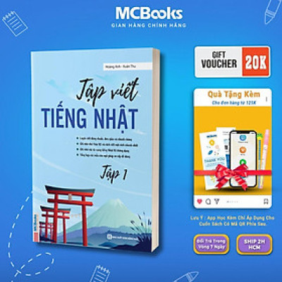 Sách - Tập Viết Tiếng Nhật Tập 1 - MCBooks