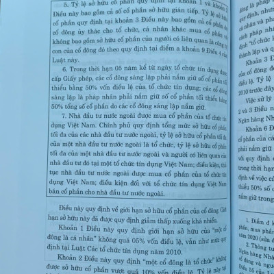 Bình luận Luật Các tổ chức tín dụng năm 2024
