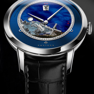 Đồng hồ nam Poniger P723-5 Chính hãng ,Kính sapphire nguyên khối ,chống xước,chống nước 50m,mặt xanh vỏ trắng dây da nâu ( đen) xịn,vỏ máy thép không gỉ 316L,Đồng hồ cơ (Automatic) bảo hành 24 tháng, hàng mới 100%,thiết kế trẻ trung và sang trọng