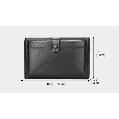 Clutch nam Ví cầm tay da bò thật BHM7334 Bền đẹp không bong tróc
