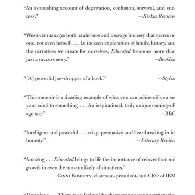  Educated: A Memoir (New York Times Bestseller)