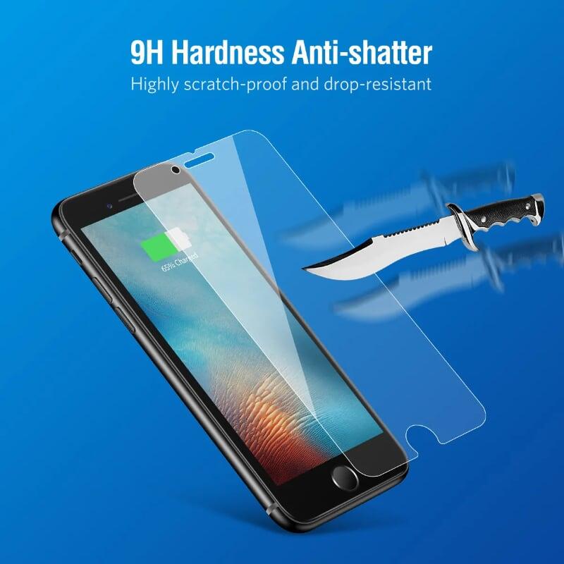 Ugreen UG50946LP171TK cho iPhone 6 + 6S + 7 + 8 Miếng dàn cường lực độ cứng chuẩn 9H - HÀNG CHÍNH HÃNG