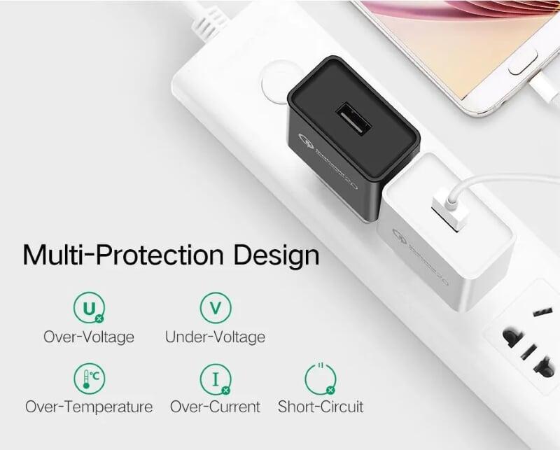 Ugreen UG40407CD122TK Màu Đen Củ sạc nhanh QC 3.0 tiêu chuẩn Fcp - HÀNG CHÍNH HÃNG
