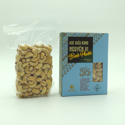 HẠT ĐIỀU BÌNH PHƯỚC RANG NGUYÊN VỊ KHÔNG MUỐI - HỘP 250G