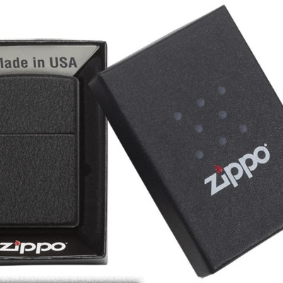 Bật Lửa Zippo Black Crackle 236