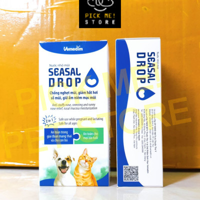 Nhỏ Mũi Seasal Drop - Hỗ Trợ Nghẹt Mũi Sổ Mũi Vệ Sinh Mũi Cho Chó Mèo