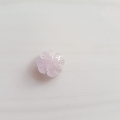 Trang sức phối vòng tay Bông Hoa Cỏ 4 Lá Màu TRẮNG BÓNG TÍM NHẸ đẹp Size bông 14mm x 6mm x lỗ đk 2mm Nữ phối với Vòng đeo tay, làm mặt dây chuyền, mặt nhẫn đeo ạ