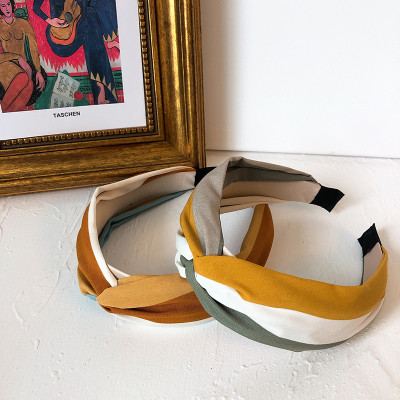 Bờm cài tóc bản to phối nhiều mầu dễ tương BN103