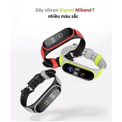Dây Silicon SIÊU MỀM nhiều màu sắc dành cho Xiaomi Miband 7