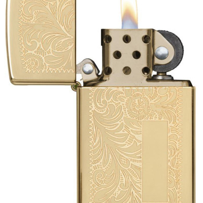 Bật Lửa Zippo Venetian Slim Brass 