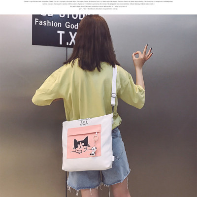 Túi Vải Tote Đeo Chéo XinhStore Hình Mèo